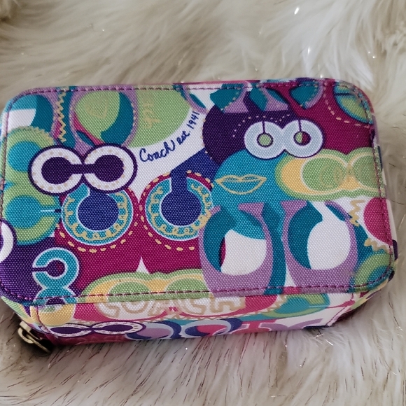 Coach Poppy Graffiti Travel Jeweley Accessory Case - Picture 7 of 12